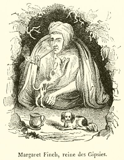 Margaret Finch, Królowa Cyganów (grafika) autorstwa French School