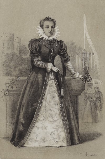 Marguerite D’York, Margaret of York (grawerowanie) autorstwa French School