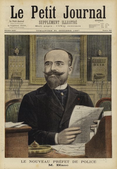 Marie-Charles Blanc, nowy prefekt policji w Paryżu, 1897 r autorstwa French School