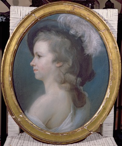 Marie Anne Paulze (1758-1836) jako młoda dziewczyna autorstwa French School