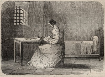 Marie Fortunee Capelle, Marie Lafarge (Madame) (1816-1852) Francuska przestępczyni w swoim więzieniu - Grawer w „Causes de tous les peuple” Armanda Fouquiera (1817-18?) 1858-1867 - kolekcja prywatna autorstwa French School