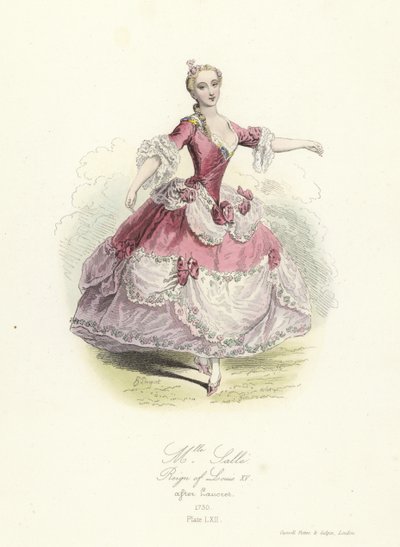 Marie Salle, francuska tancerka; panowanie Ludwika XV autorstwa French School