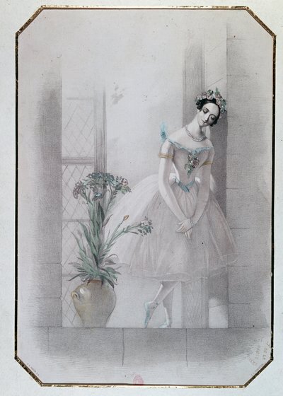 Marie Taglioni w „La Sylphide”, włoskiej operze autorstwa French School