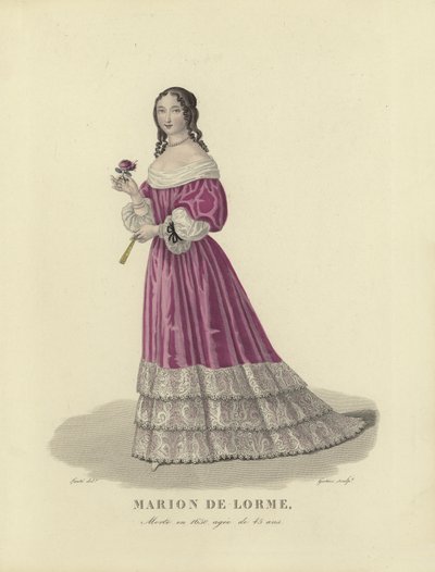 Marion de Lorme, francuska kurtyzana autorstwa French School
