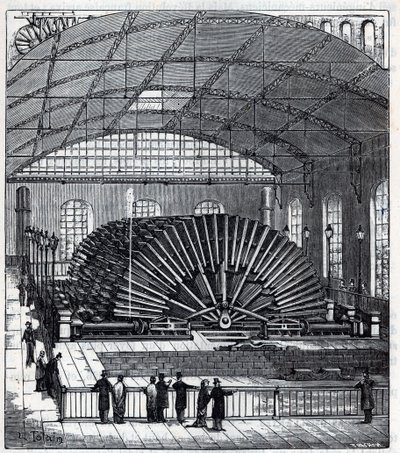 Maszyna hydrauliczna Marly, zbudowana przez inżyniera Xaviera Dufrayera autorstwa French School