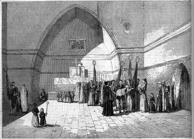 Ryt maronicki - Bapteme w rodzinie Metualis - Bejrut autorstwa French School