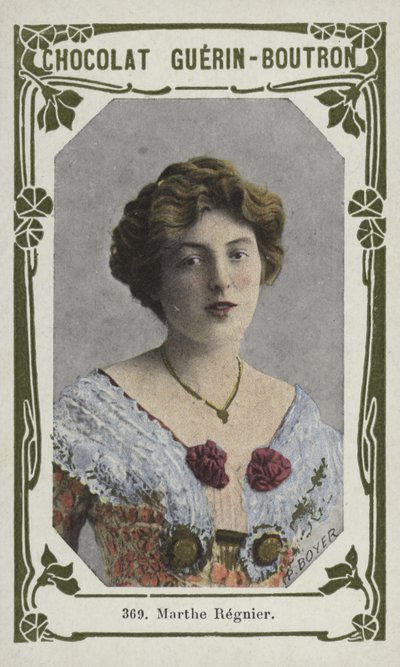 Marthe Regnier (kolorowe zdjęcie) autorstwa French School