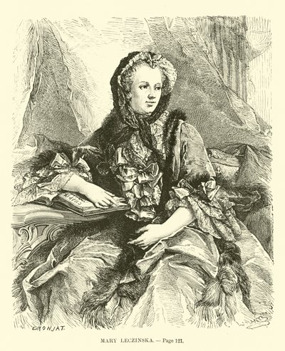 Maria Leczińska autorstwa French School