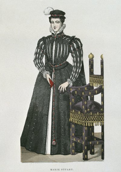 Maria Królowa Szkotów (1542-87), kopia miniatury z Recueil de Gaignieres autorstwa French School
