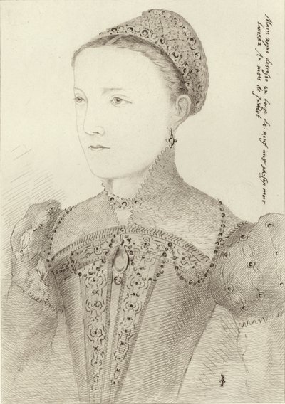 Mary Queen of Scots jako młoda kobieta autorstwa French School