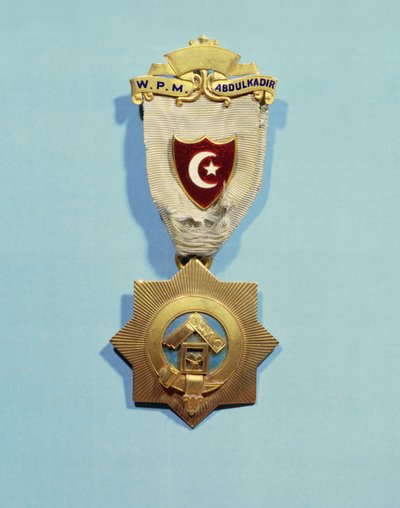 Insygnia masońskie Abd el-Kadera (emalia, metal i jedwab) autorstwa French School