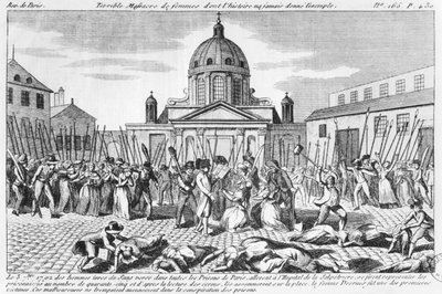 Masakra kobiet w Hopital La Salpetriere, 3 września 1792 r. autorstwa French School