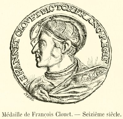 Medal Francois Cloueta, XVI w. (rycina) autorstwa French School