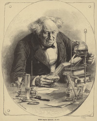 Michel Eugene Chevreul autorstwa French School