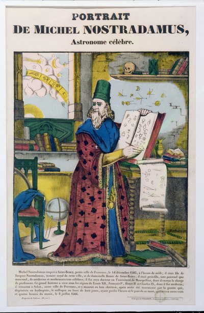 Michel Nostradame (Nostradamus) (1502-66) ok. 1840 r. autorstwa French School