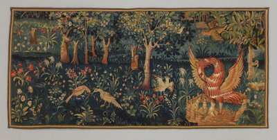 Millefleurs z pelikanem w jej pobożności, pocz.
XVI w. (Wełna) autorstwa French School