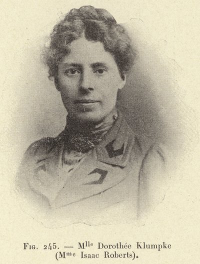 Pani Dorothee Klumpke (Pani Isaac Roberts) (Grawerowanie) autorstwa French School