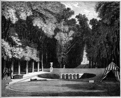 Model linii kolejowej zbudowanej dla Prince Imperial (syna Napoleona III), w Saint Cloud Park autorstwa French School
