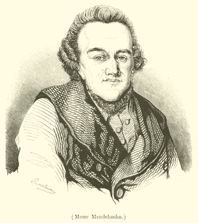 Moise Mendelssohn (rycina) autorstwa French School