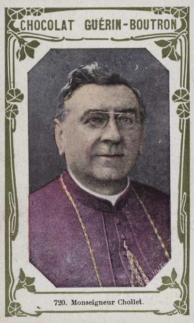 Monsignor Chollet (kolorowe zdjęcie) autorstwa French School