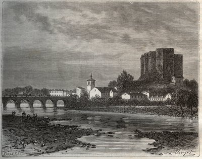 Montrond-les-Bains (Montrond les Bains) departament Loary w regionie Rodan-Alpy - rycina w „La France illustree: geografia, historia, administracja statystyczna” autorstwa V.-A. Słodowo-Brązowy. 1884 autorstwa French School