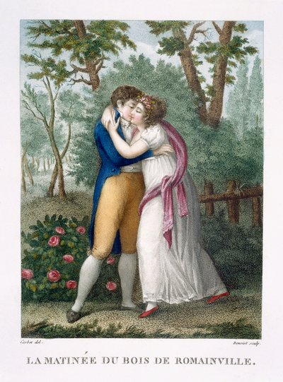 Poranek w Bois de Romainville, c.1816 autorstwa French School
