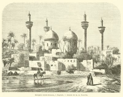 Meczet Imam-Moussa, Bagdad (grawerowanie) autorstwa French School