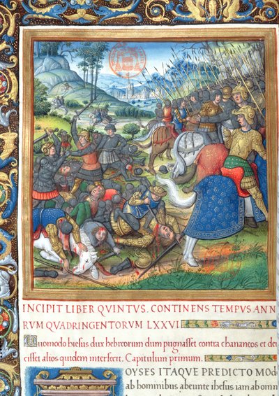 pani 1581 f. 154 Ilustracja z Księgi VIII (Od śmierci Dawida do śmierci Achaba), rozdział 1 Starożytności Żydów (Antiquitates Judaicae) Flawiusza Flawiusza – Jak Salomon, kiedy on autorstwa French School