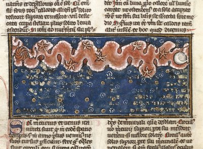 Ms 320 Fol.192r Planets, z „De Natura rerum” Thomasa van Cantimpre (1201-72) (welum) autorstwa French School