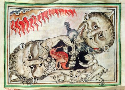 Pani 422 f.95v piekło autorstwa French School