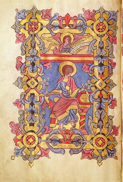 Ms 479 St. Matthew, z Ewangelii opactwa de Cysoing autorstwa French School