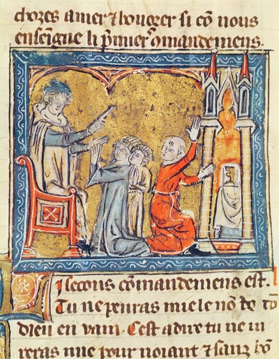 Ms 571 fol.1 Król Somma autorstwa French School