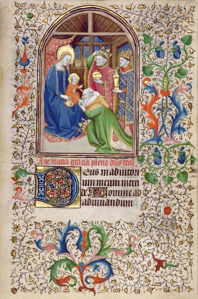 Ms 66 f.52r Adoracja Trzech Króli, Amiens autorstwa French School