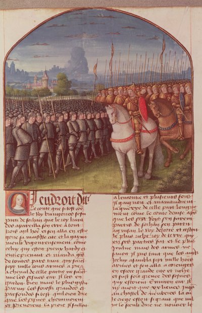 p. ks. 91 Fol. 85 Strona z Historii Merlina Roberta de Borona, c.1482-89 autorstwa French School