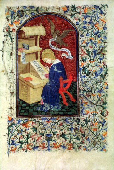 Pani Gen 288 f.291v Scholar, c.1460 autorstwa French School