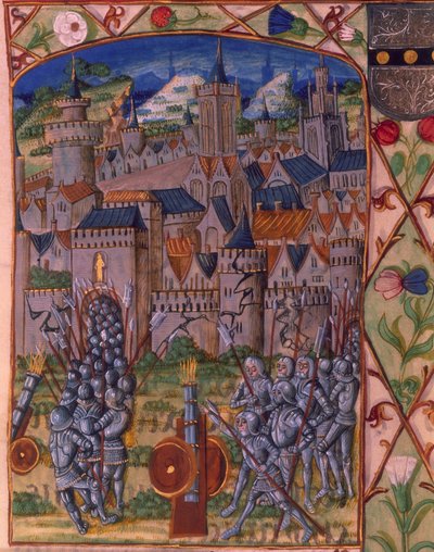 Pani Royal 20 E.III fol.152v Zdobycie Evreux, z 