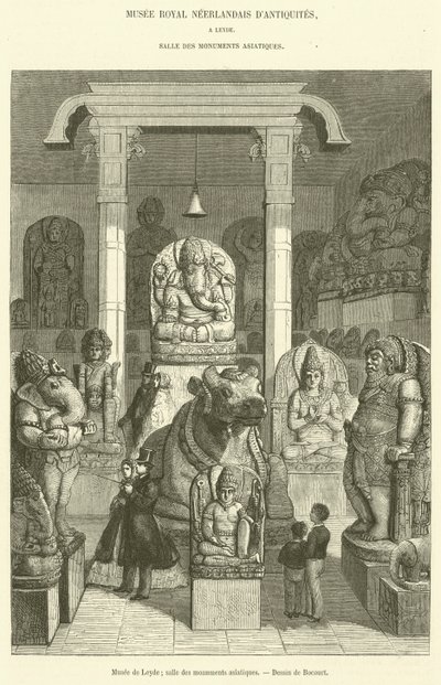 Leiden Museum, Hall of Asian Monuments (rycina) autorstwa French School