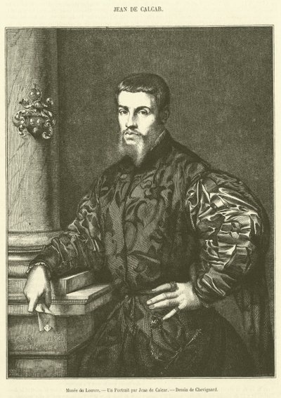 Luwr, Portret Jeana de Calcara (rycina) autorstwa French School