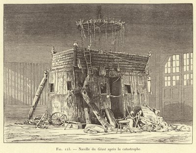 Nacelle du Geant po katastrofie (grafika) autorstwa French School