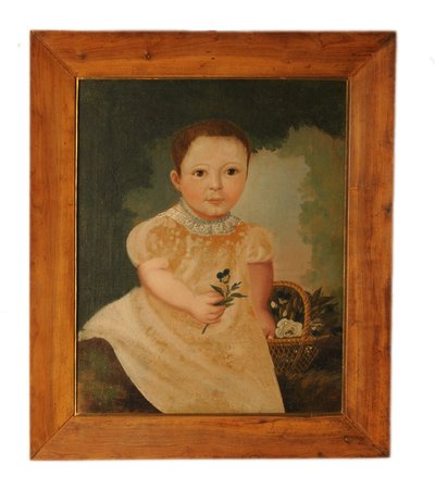 Naiwny portret chłopca autorstwa French School