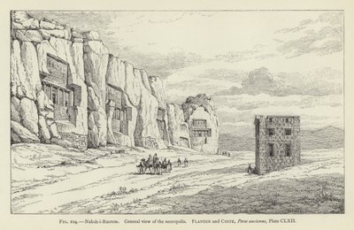 Naksh-i-Rustem, Widok ogólny nekropolii autorstwa French School