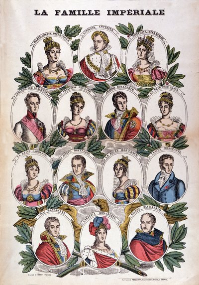 Napoleon Bonaparte i jego rodzina autorstwa French School