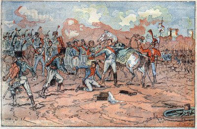 Napoleon I, rany przed Regensburgiem autorstwa French School