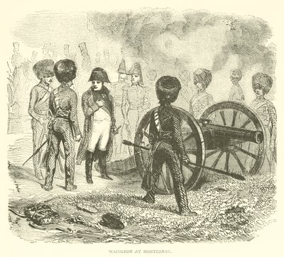 Napoleon w Montereau (grawerowanie) autorstwa French School