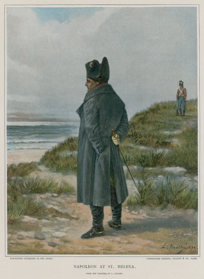 Napoleon w St Helena autorstwa French School