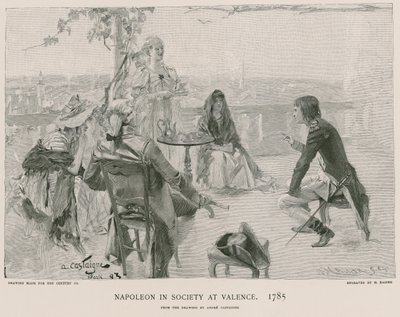 Napoleon w Towarzystwie w Walencji autorstwa French School
