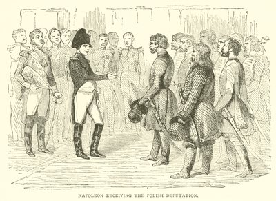 Napoleon odbierający polską deputację (grafika) autorstwa French School