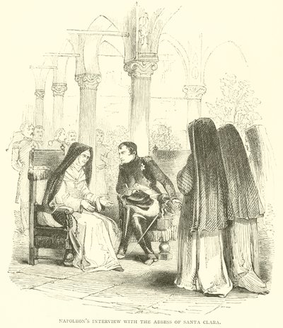 Wywiad Napoleona z ksieni Santa Clara (rycina) autorstwa French School