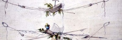 Kartusz morski z papugą, ok. 1800 (akwarela na papierze) autorstwa French School