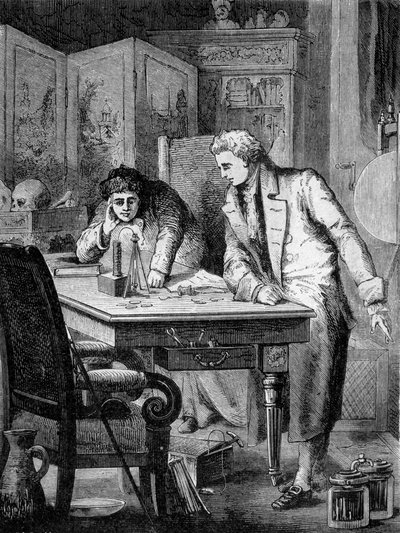 Nicholson i Carlisle w Londynie rozkładają wodę przy stosie volty (kupa Alessandro (Alexandre) Volty), 2 maja autorstwa French School